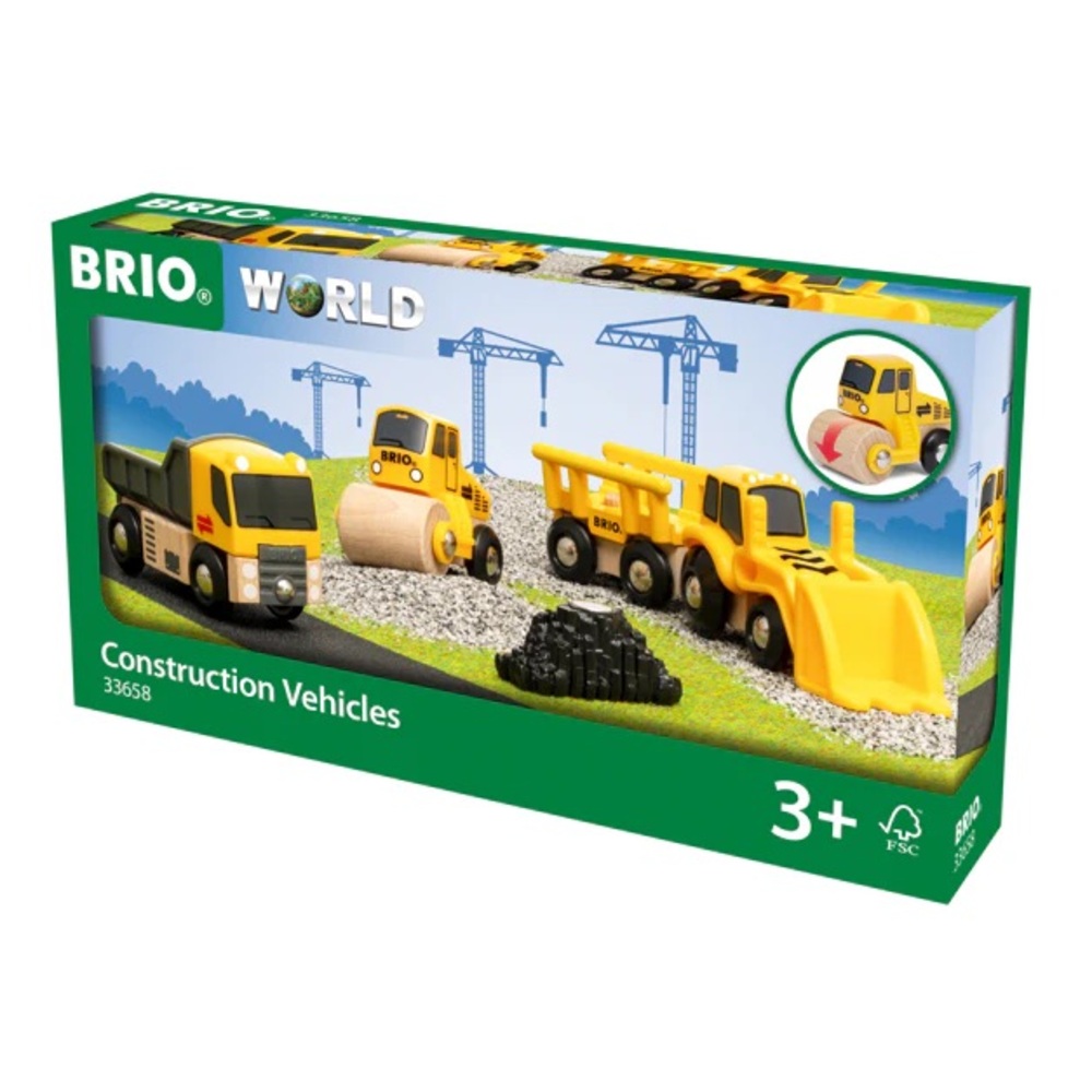 BRIO Yellow Construction Toy Vehicle Set